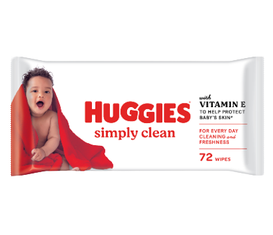 Huggies Simply Clean Wipes pack
