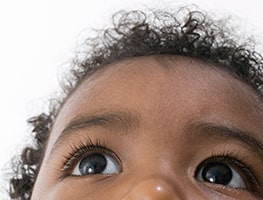 Child looking up